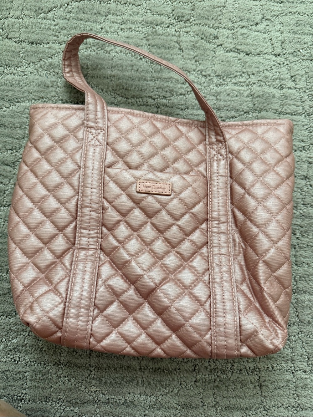 Vera Bradley Quilted Metallic Rose Tote
